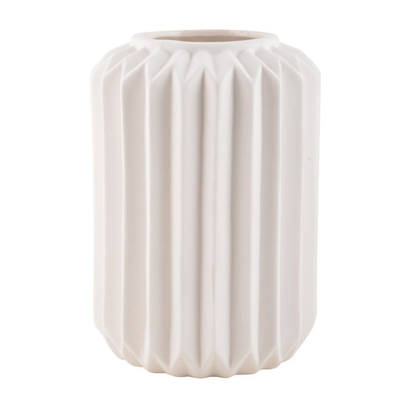 Czarny ceramiczny wazon origami