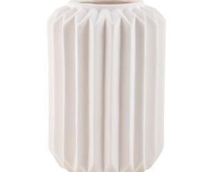 Czarny ceramiczny wazon origami