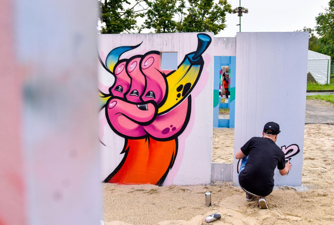 Tak wygląda sztuczna plaża przy Stadionie Śląskim. Rozkręcaliśmy tam imprezę w ramach Eska Summer City