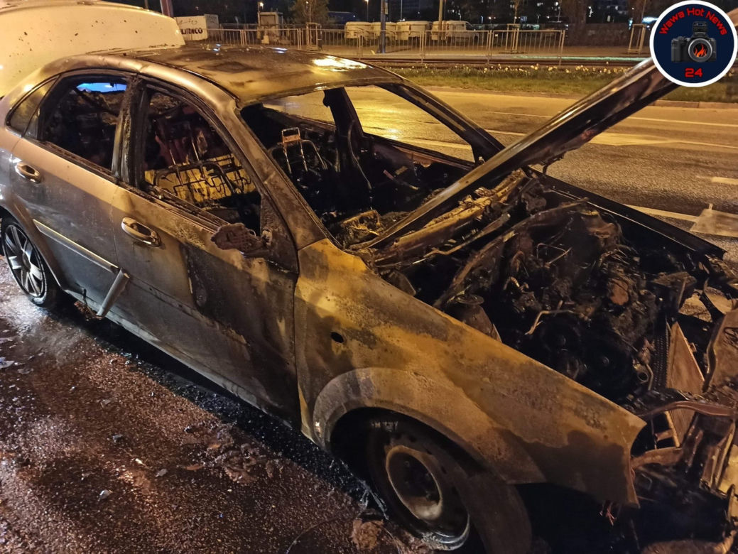 Uber spalił się na ulicy