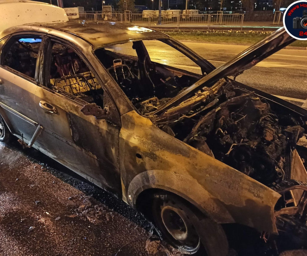 Uber spalił się na ulicy