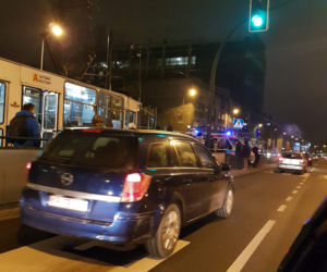 Wypadek na ul. Mogilskiej w Krakowie