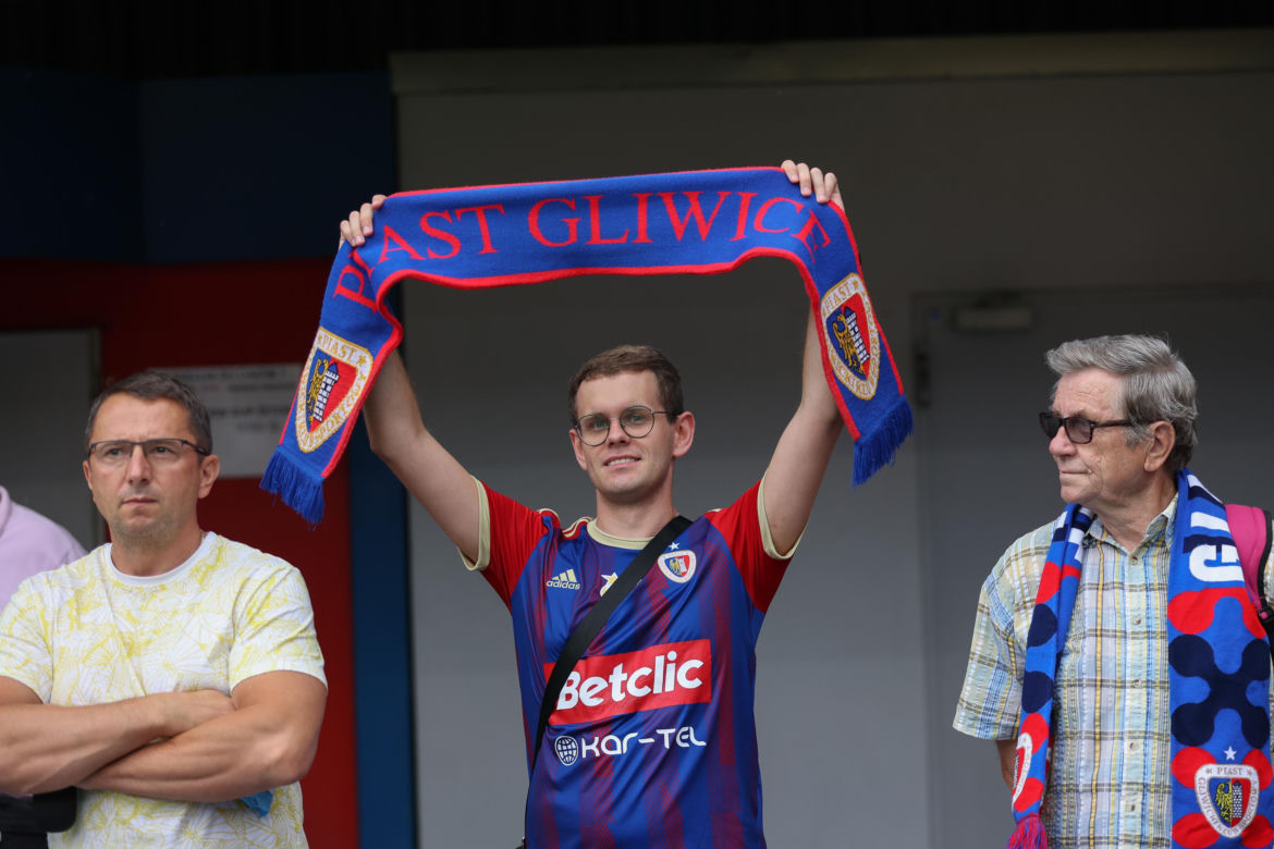 Kibice na meczu Piast Gliwice - Górnik Zabrze