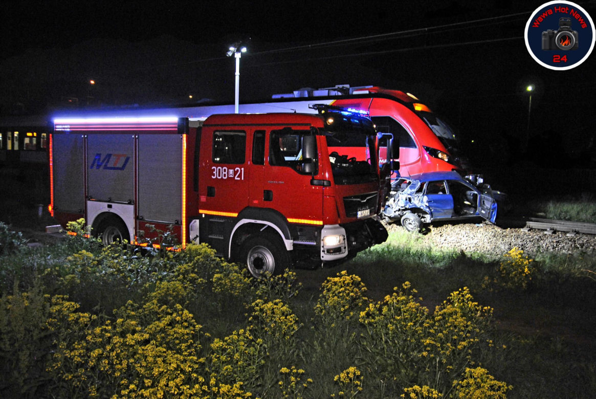 Wypadek na przejeździe Olszynka Grochowska