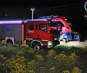 Wypadek na przejeździe Olszynka Grochowska