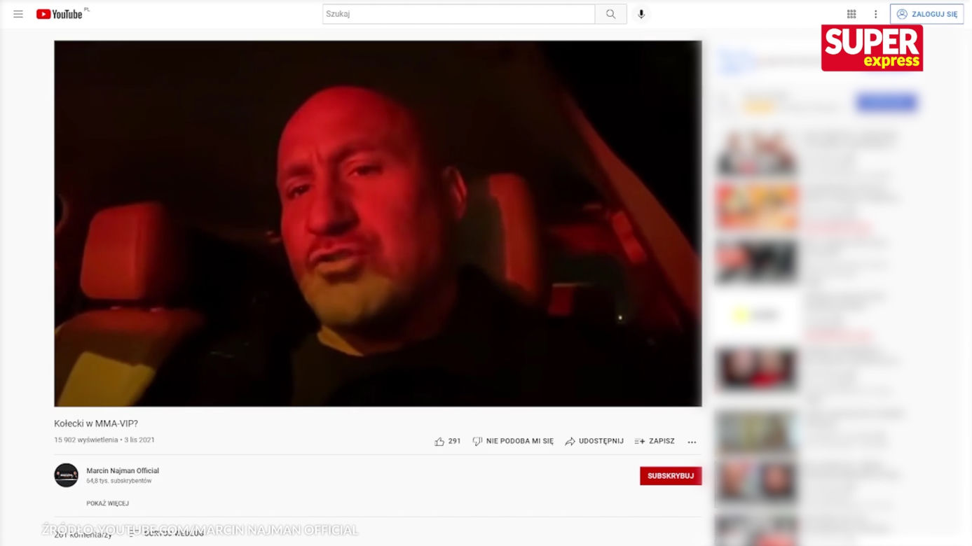 Marcin Najman jeździł autem mimo zakazu