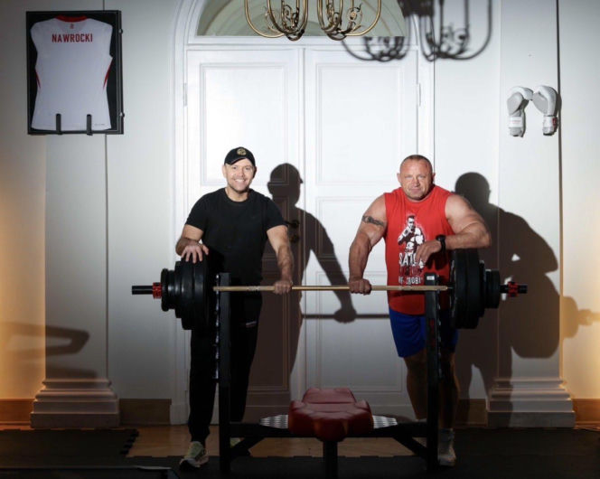 Karol Nawrocki i Mariusz Pudzianowski