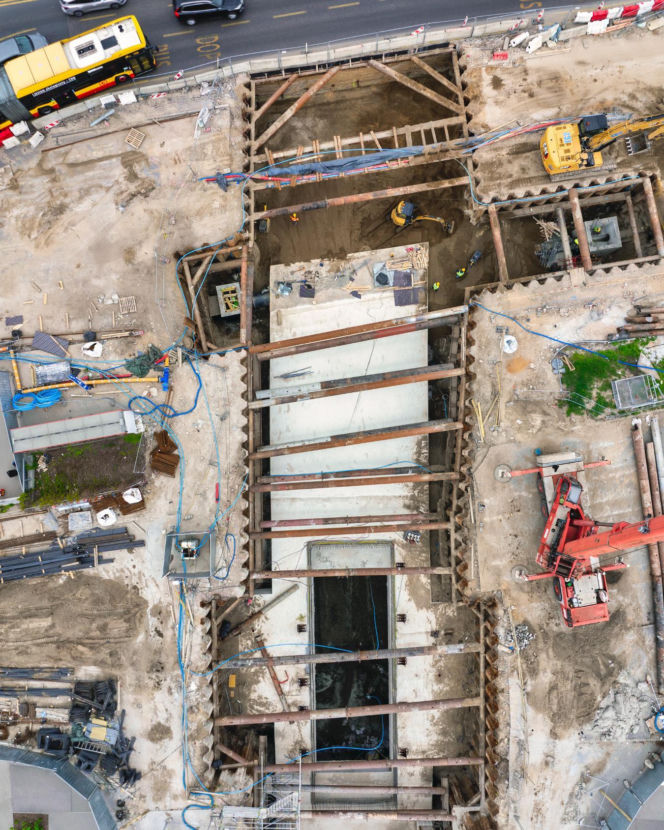 Tunel tramwajowy już połączony z Dworcem Zachodnim