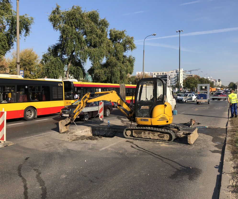 Awaria w Dolinie Służewieckiej 