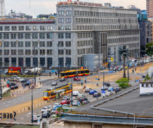 Palma na rondzie de Gaulle'a w Warszawie