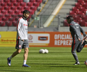 Trening reprezentacji Polski przed meczem ze Szwecją