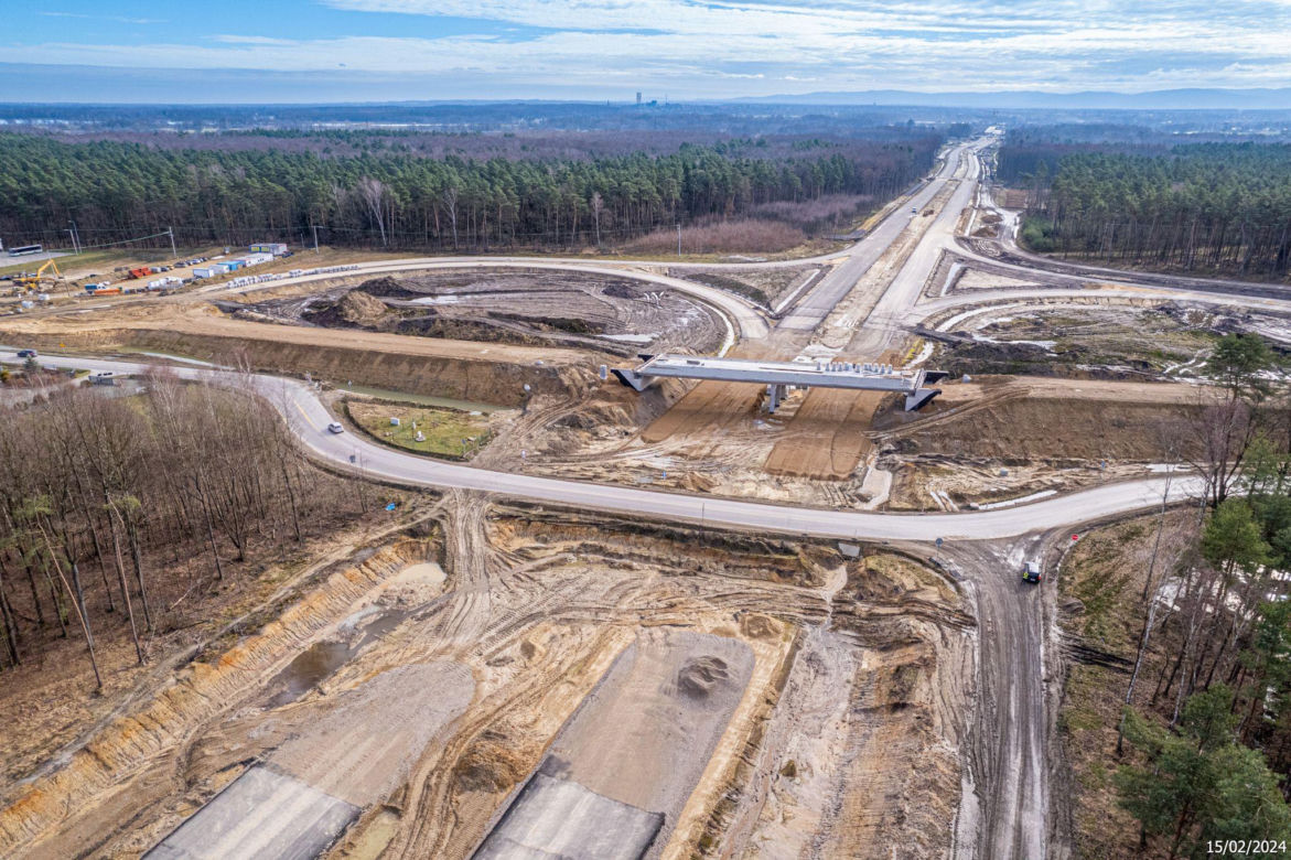 Budowa S1 Oświęcim - Dankowice LUTY 2024