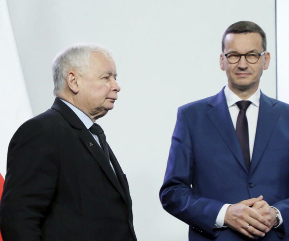 Jarosław Kaczyński i Mateusz Morawiecki