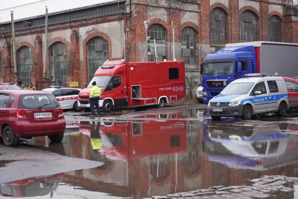 Pożar hali Gdańsk Przeróbka