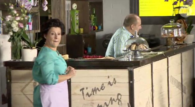 Przepis na życie 5.  Irena (Dorota Kolak) - na planie serialu