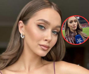 Najpiękniejsza kobieta w Polsce reporterką na meczach Ekstraklasy! Jej zdjęcia z przeszłości to ósmy cud świata