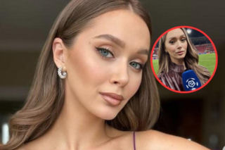 Najpiękniejsza kobieta w Polsce reporterką na meczach Ekstraklasy! Jej zdjęcia z przeszłości to ósmy cud świata