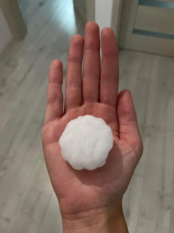 Gwałtowna burza z gradem nad Mysłowicami i Sosnowcem