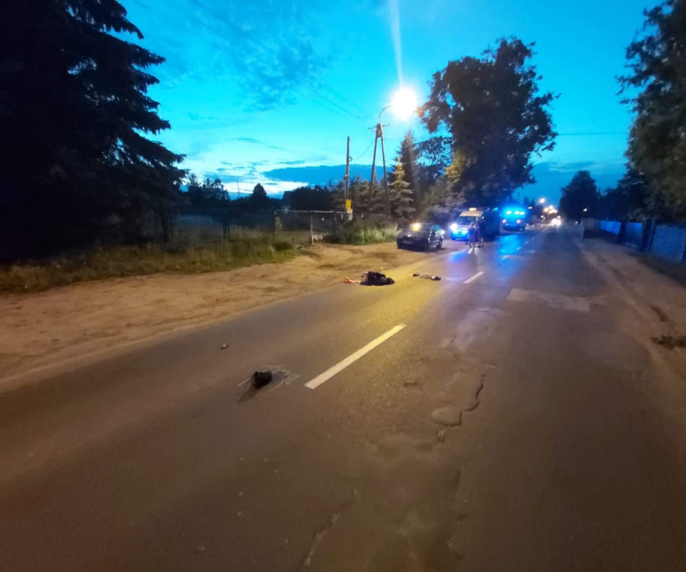 Łódź: Groźny wypadek na Pomorskiej. Motocyklista miał 2 promile! Mężczyzna NIE MIAŁ PRAWA JAZDY