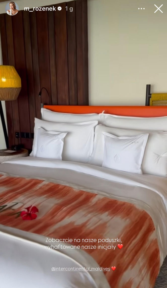 Małgorzata Rozenek i Radosław Majdan na Malediwach