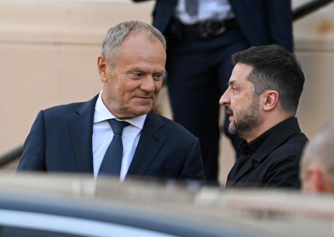 Wołodymyr Zełenski spotkał się z Donaldem Tuskiem