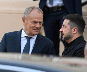Wołodymyr Zełenski spotkał się z Donaldem Tuskiem