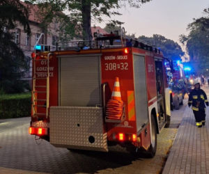 Pożar w DPS nr 2, mieszkańcy ewakuowani, nie wiadomo jeszcze kiedy wrócą