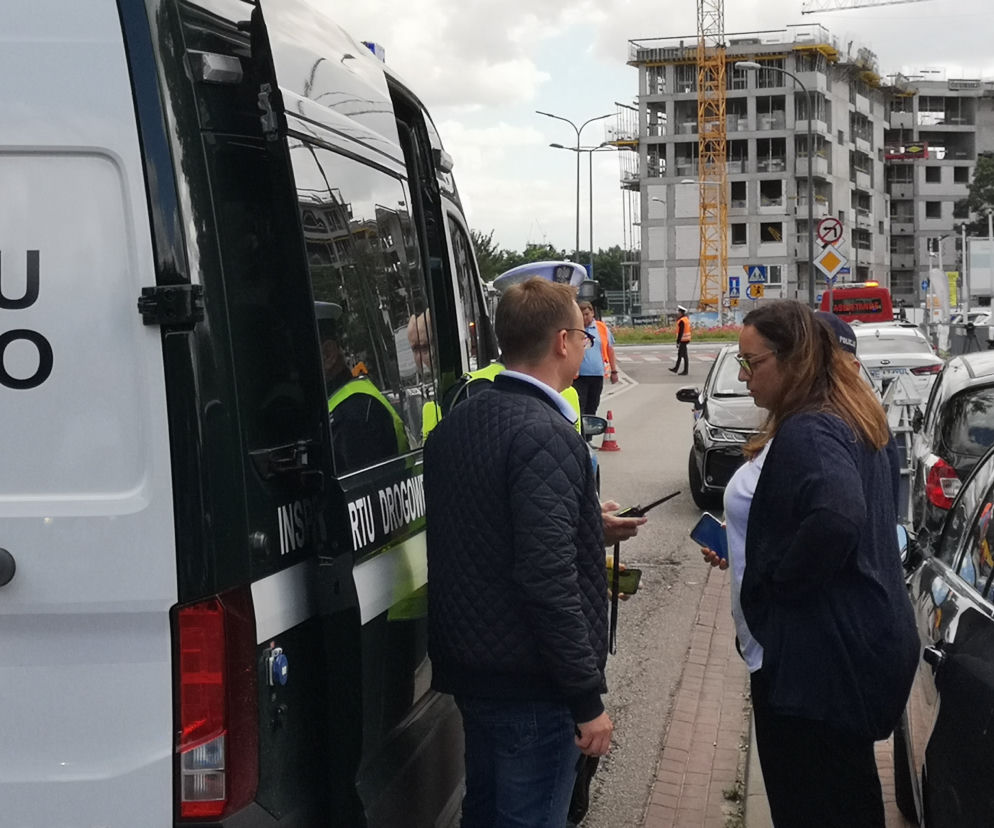 Wypadek autobusu przy ul. Klaudyny