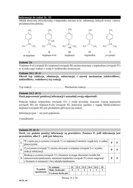 Matura 2020 ARKUSZE CKE: Chemia