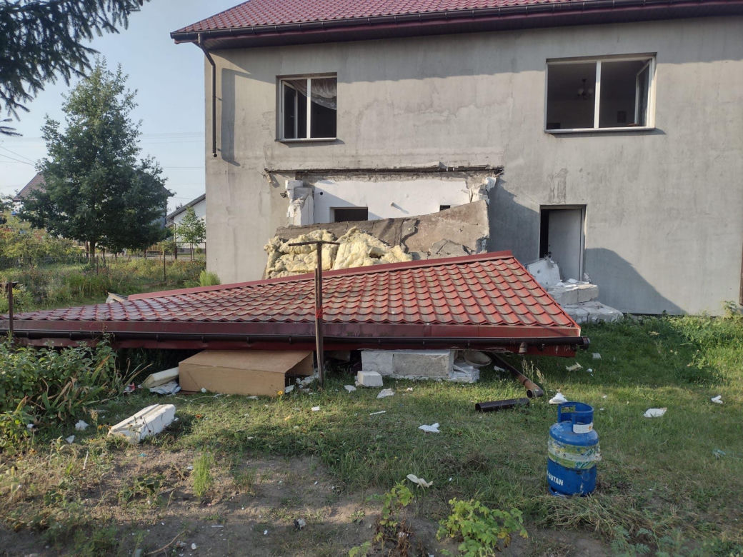 Wybuch gazu w domu w powiecie łukowskim