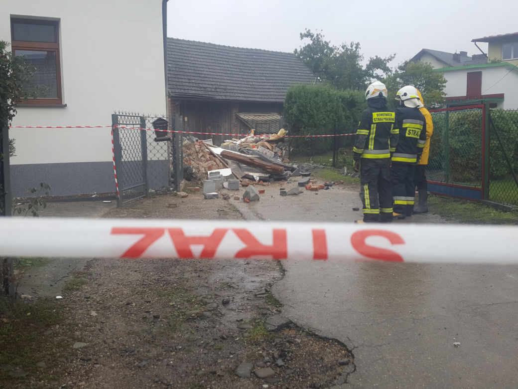Wybuch gazu w Kobiernicach