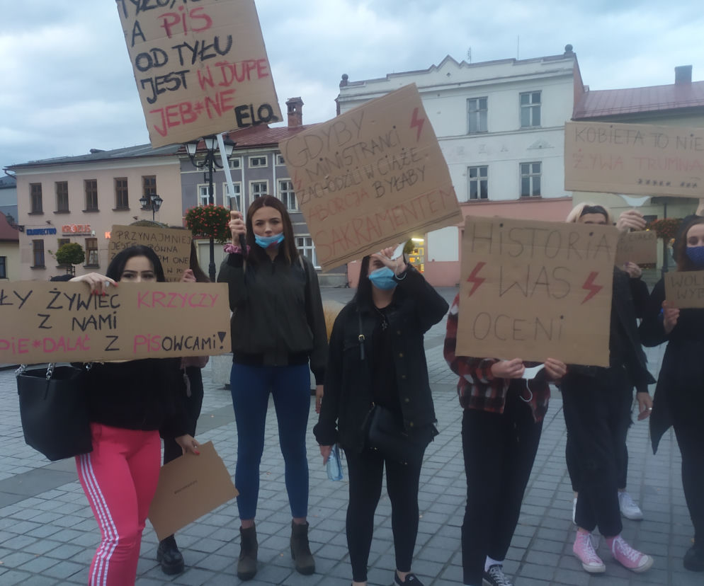 Protest kobiet w Żywcu