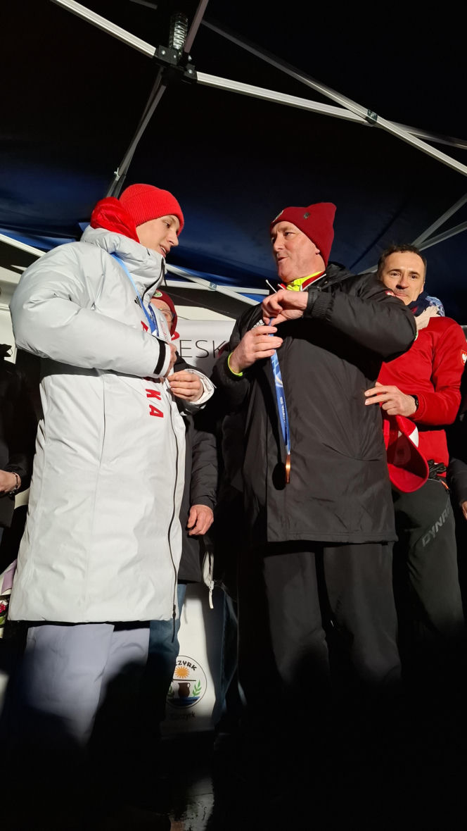 Powitanie Kacpra Tomasiaka w Bystrej 18.02.2026