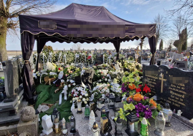 Pogrzeb 26-letniej Katarzyny, która zginęła w wypadku w Choceniu. Kobieta była w ciąży