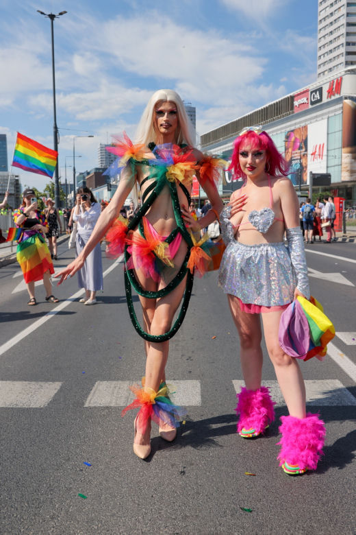 Śmiałe kreacje na Paradzie Równości w Warszawie