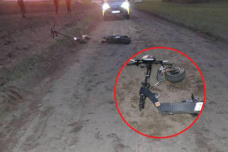 Groźny wypadek na Pomorzu! Rama hulajnogi pękła, 16-latka trafiła śmigłowcem do szpitala