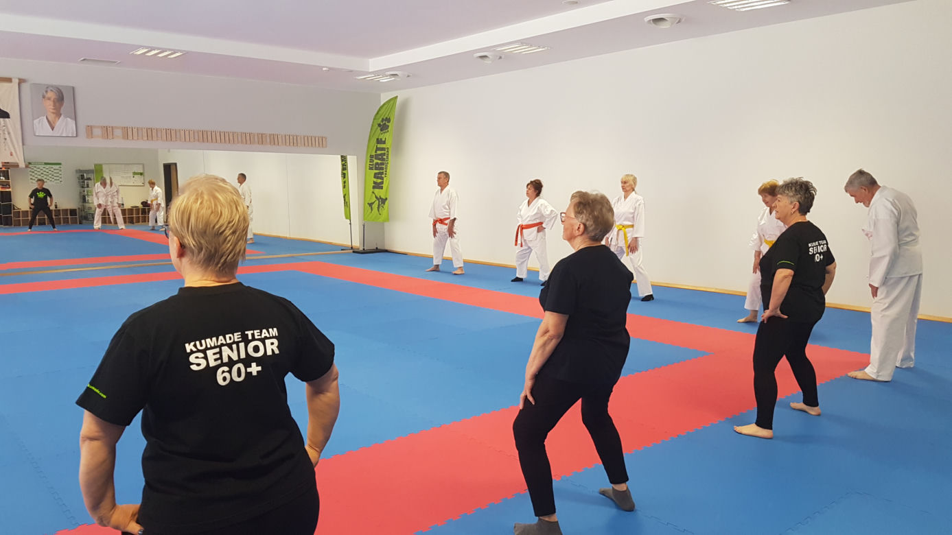 Seniorzy z Torunia trenują karate