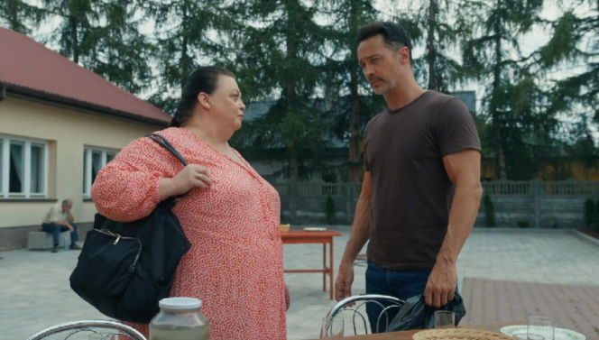 Barwy szczęścia, odcinek 3295. Borowska (Dorota Piasecka), Mariusz (Rafał Cieszyński)