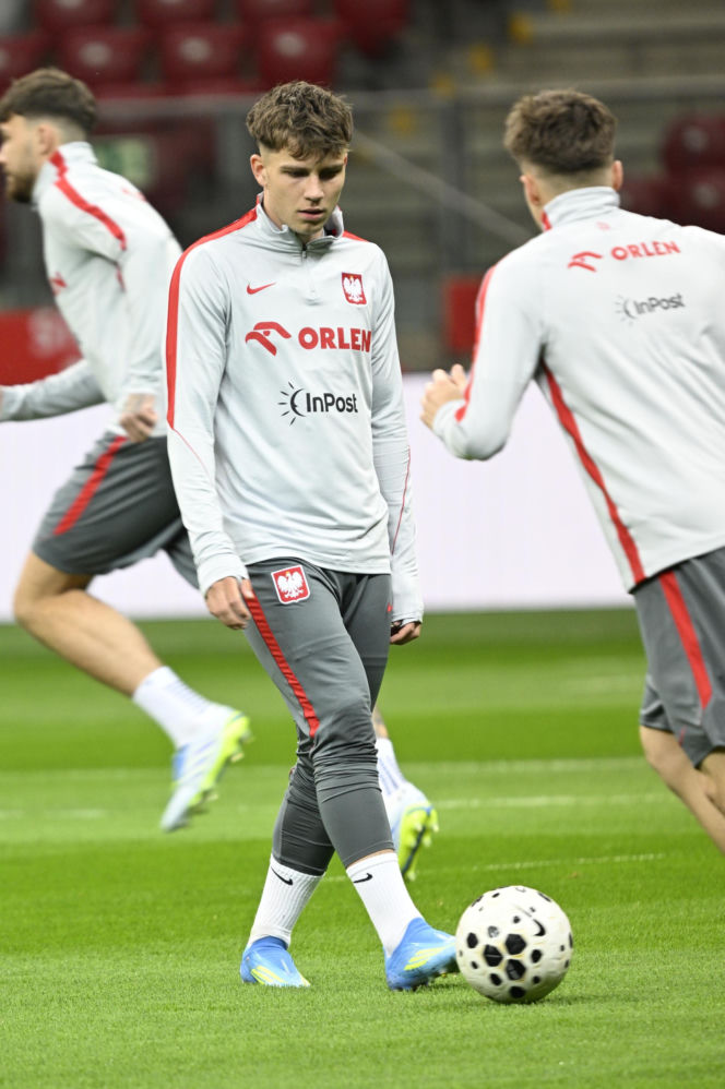 Trening reprezentacji Polski w Warszawie przed meczem z Albaną