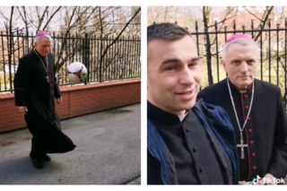 Lewandowski w sutannie! Biskup podbija TikToka. Robi furorę w sieci [WIDEO] 