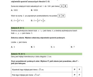 Egzamin ósmoklasisty z matematyki 2026 - Arkusze CKE