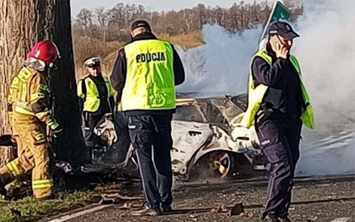 Tragiczny wypadek w miejscowości Głogowiniec [ZDJĘCIA] 