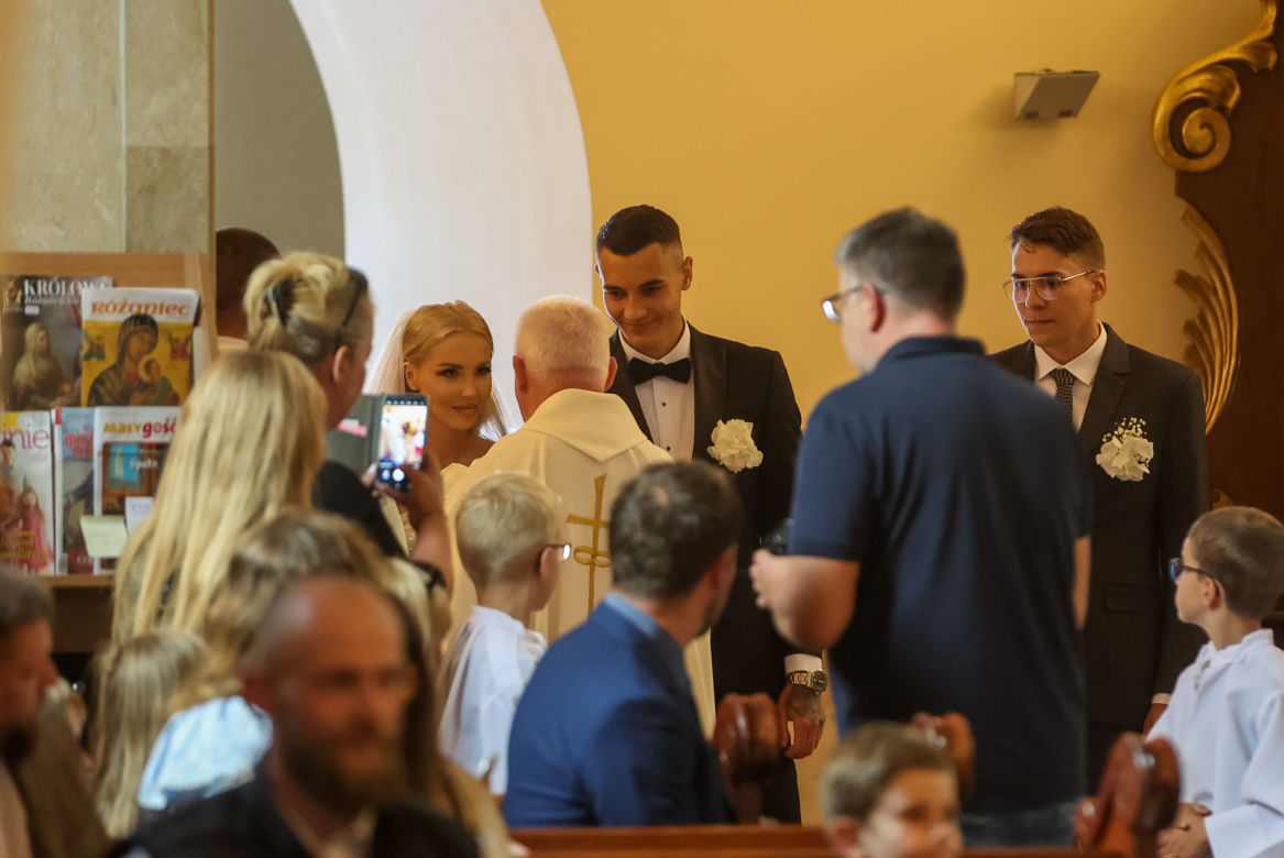Ślub Jakuba Kiwiora i Claudii Kowalczyk