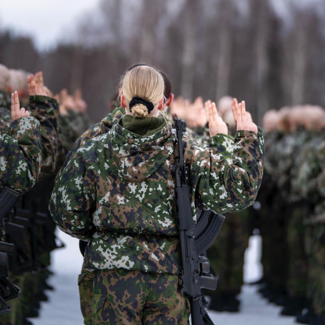 Finlandia - żołnierze podczas ćwiczeń