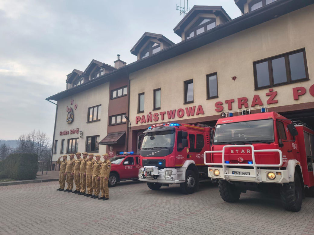 Hołd dla druha z OSP Trąbki