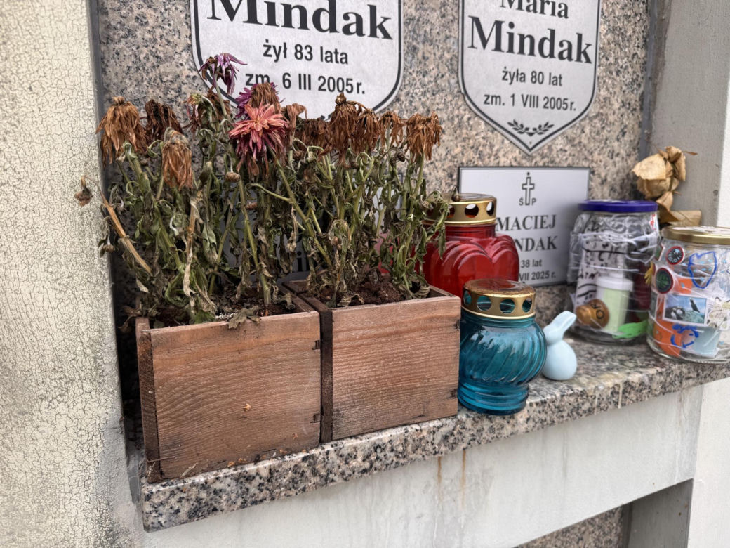 Tak dziś wygląda grób Macieja Mindaka