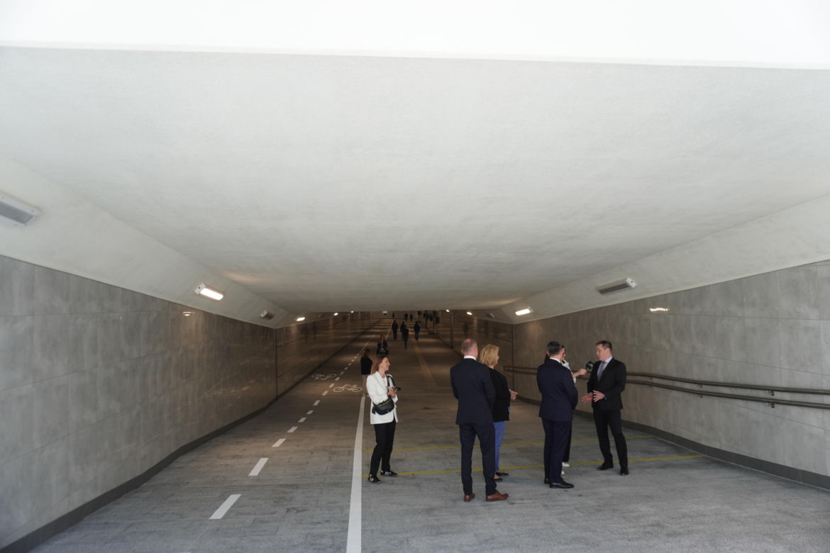 Tunel pieszo-rowerowy przy dworcu PKP w Białymstoku