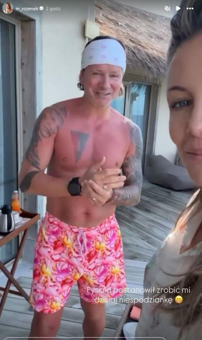Małgorzata Rozenek i Radosław Majdan na Malediwach