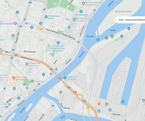 Niemieckie nazwy ulic w Szczecinie na mapach Bing