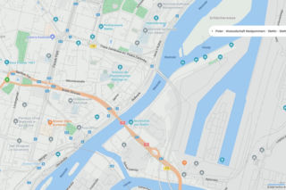 Niemieckie nazwy ulic w Szczecinie na mapach Bing